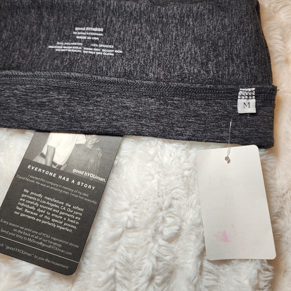 Run Faster Gray Sports Bra by good hYOUman - Picture 4 of 4